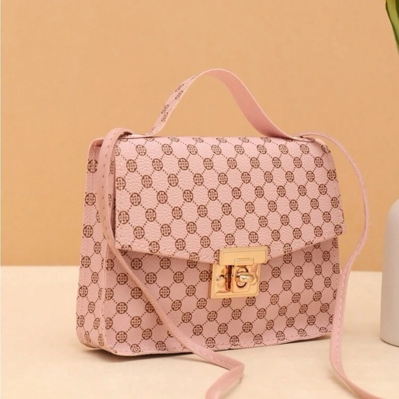 ⚠️Clearance Pink Patterned Crossbody Bag - Picture 3 of 6